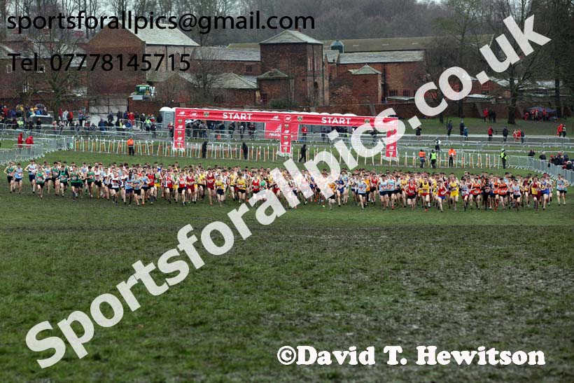 Senior boys 2019 New Balance English Schools Cross Country Champs, Temple Newsam, Leeds. Photo:  David T. Hewitson/Sports for All Pics